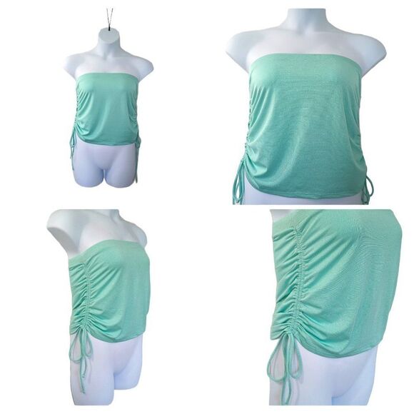 Metallic Swim Skirt or‎ Top Mint Green Size XL - Picture 2 of 3